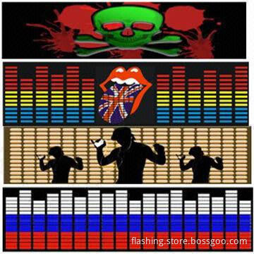 Hot selling EL equalizer panel car sticker